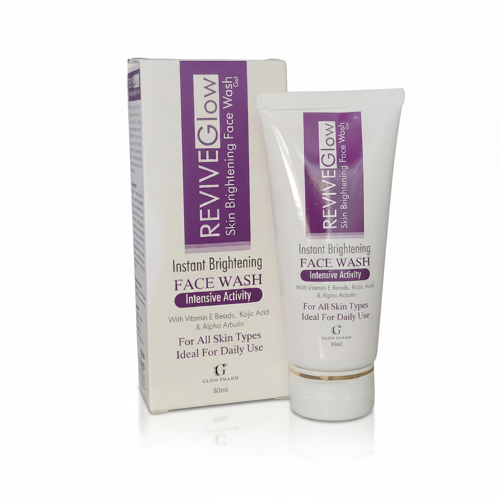 ReviveGlow Skin Brightening Face Wash Gel 80ml by Glow Pharm
